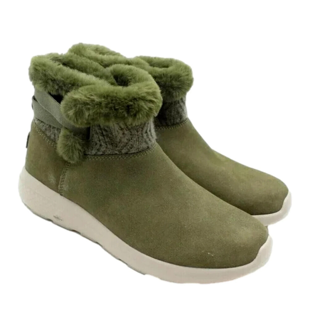 Skechers On The Go City 2 - Cozy Vibe 144445-OLV Women's Green Snow Boots GAL766